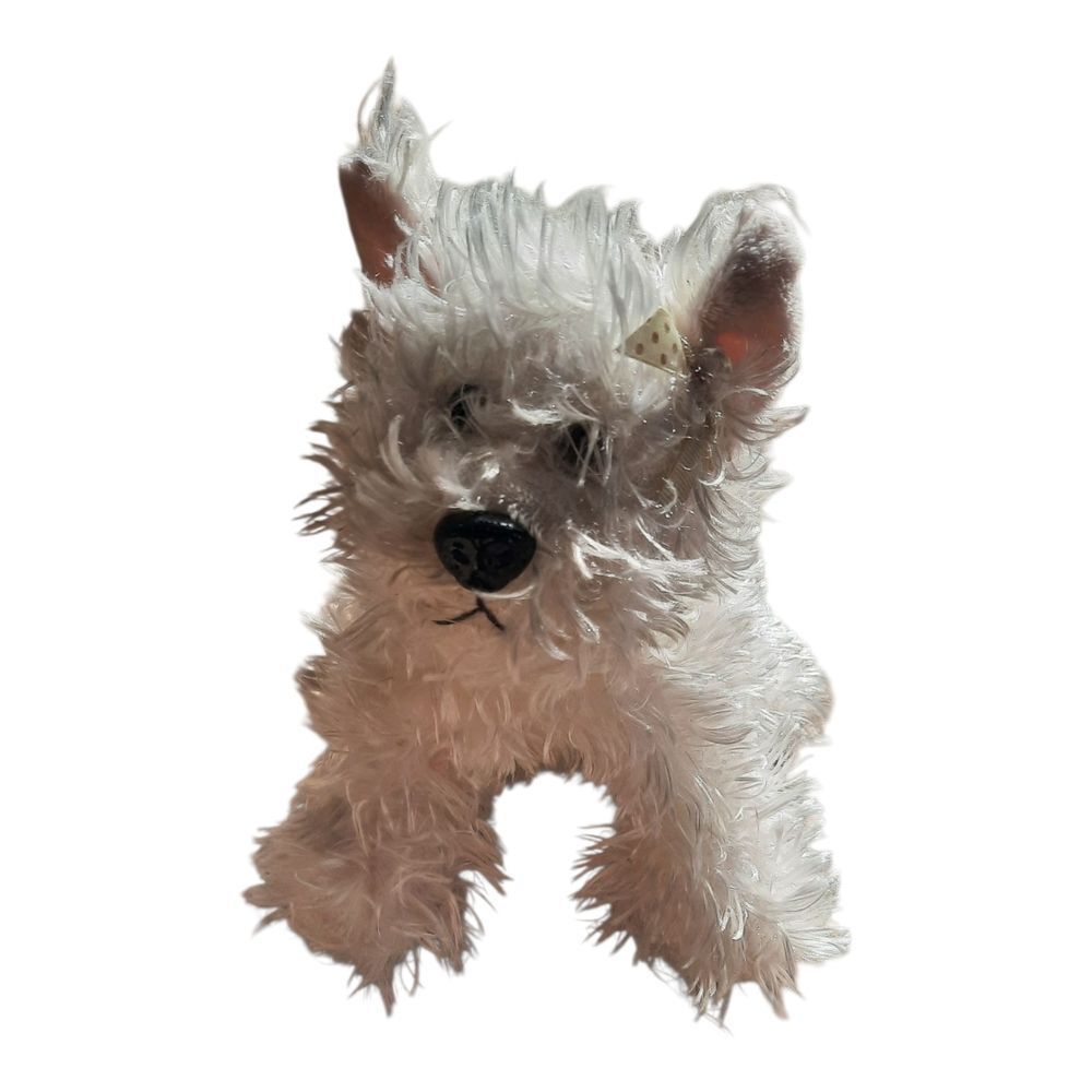 GANZ Fluffy White Dog Toy